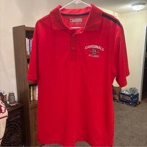 Red MLB St. Louis Cardinals Golf Polo